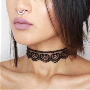 Sexy Black Lace Choker Necklace